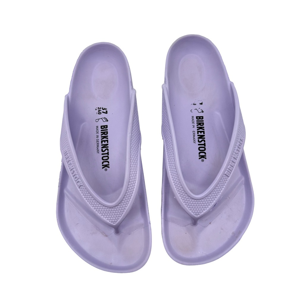 Birkenstock Gizeh EVA Sandals Womens 37 6.5 Purple Thong Flip Flop Waterproof